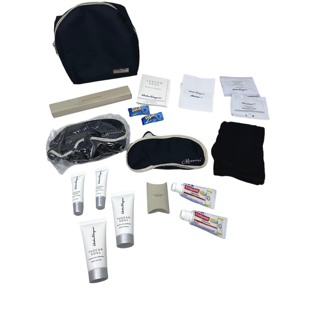 NEW Salvatore Ferragamo for Alitalia in flight bag